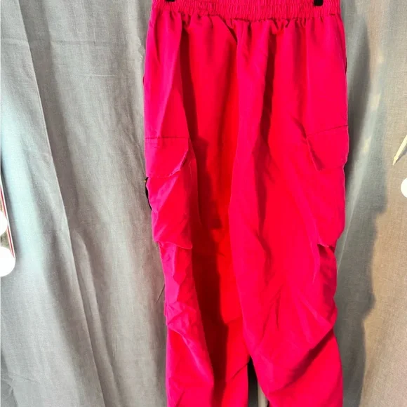 Bright Pink Cargo Pants - Picture 2 of 2